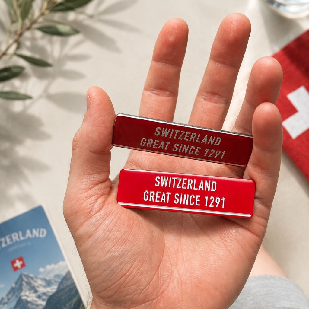 Switzerland Great Since 1291 - Magnet with enamel-finish